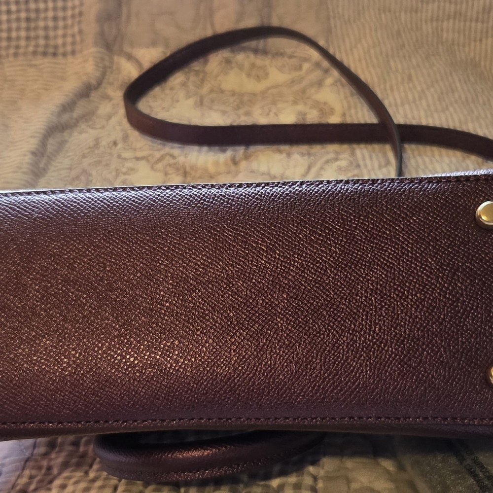 Coach F29170 Mini Sierra Metallic Raspberry Satchel & F29444 Small Wallet - Picture 6 of 9